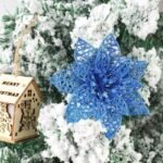 fleurs sapin pour un noel eclatant bleu 344 1