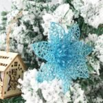 fleurs sapin pour un noel eclatant bleu clair 379 1