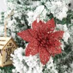 fleurs sapin pour un noel eclatant rouge 693 1