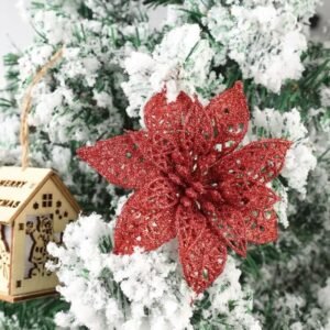 fleurs sapin pour un noel eclatant rouge 693 1