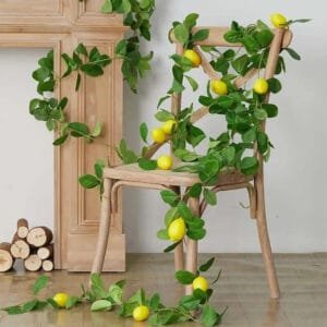 Guirlande De Citrons Artificiels Pour Déco éclatante