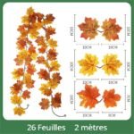 guirlande de feuilles decorative pour un interieur naturel b 766 1