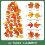 guirlande de feuilles decorative pour un interieur naturel g 531 1