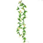 guirlande de fleurs elegante pour decoration interieure champagne 605 1