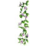 guirlande de fleurs elegante pour decoration interieure mauve de fleur 824 1
