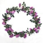 guirlande de roses elegante pour embellir votre espace mauve de rose 157 1