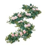 guirlande de roses et gypsophiles pour mariage elegant de roses 217 1