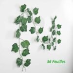 guirlande feuilles artificielles pour deco interieure f plante 756 1