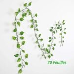 guirlande feuilles artificielles pour deco interieure n plante 432 1