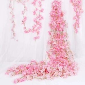 guirlande fleurs de cerisier pour decoration elegante fleurs 857 1