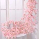 guirlande fleurs de cerisier pour decoration elegante rose clair 266 1