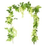 guirlande glycine artificielle pour une decoration elegante jaune 591 1