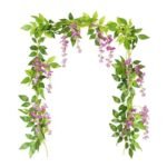 guirlande glycine artificielle pour une decoration elegante mauve 607 1