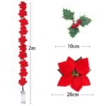guirlande poinsettia eclat festif pour votre decoration 1 2 534 1