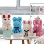 lapin en rose peluche douce et mignonne 572 1
