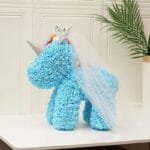 Licorne Rose: élégance Et Magie à Découvrir - Bleu Clair / Licorne Couronnée