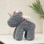 Licorne Rose: élégance Et Magie à Découvrir - Gris / Licorne Ailée
