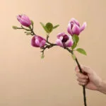 Magnolia Artificiel Pour Une Décoration élégante Et Naturelle - Fuchsia