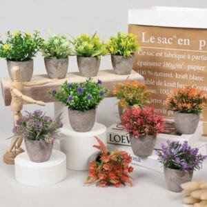 Mini Fleurs Artificielles élégantes Pour Décoration Intérieure