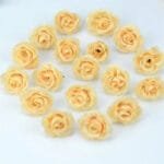 Mini Roses Artificielles En Rose Pour Votre Décoration élégante - Jaune / 10