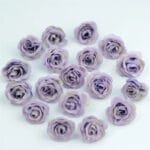 Mini Roses Artificielles En Rose Pour Votre Décoration élégante - Violet Clair / 10