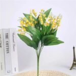 muguet artificiel elegance florale tout en douceur jaune 977 1