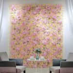 mur de fleurs artificielles pour mariage elegant 170 1