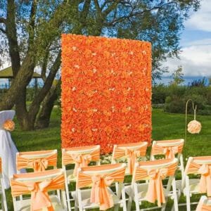 Mur De Fleurs: Fleurs Artificielles Pour Mariage élégant
