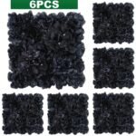 mur de fleurs artificielles pour mariage elegant noir 853 1