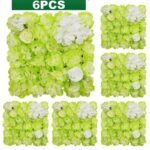 mur de fleurs artificielles pour mariage elegant vert clair 636 1