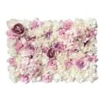 mur de fleurs elements decoration florale blanc et violet clair 117 1