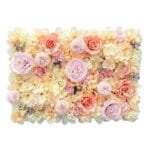 Mur De Fleurs: éléments De Décoration Florale - Jaune Et Rose