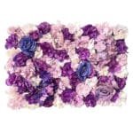 Mur De Fleurs: éléments De Décoration Florale - Violet Et Mauve