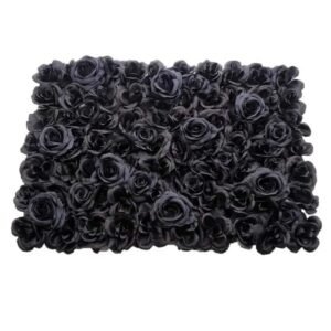 mur de fleurs en artificielles noires 677 1