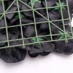 mur de fleurs en artificielles noires 717 1