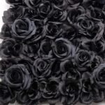 mur de fleurs en artificielles noires 865 1