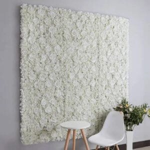 Mur De Fleurs En Fleurs Blanc Pour Une Décoration élégante