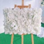 Mur De Fleurs En Fleurs Blanc Pour Une Décoration élégante