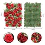 Mur De Fleurs Pour Un Mariage élégant Et Romantique