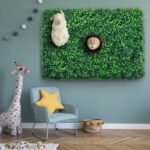 mur vegetal avec buis artificiels pour une decoration moderne 597 1