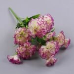 oeillet elegance florale pour toutes occasions blanc et violet 322 1