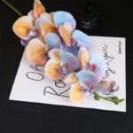Orchidée élégante - Parfum Envoûtant - Bleu Et Orange