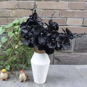 Orchidée Noire Artificielle élégante Et Réaliste Pour Votre Décoration