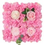Panneau Mural Fleurs Artificielles Pour Un Décor Enchanteur - Rose