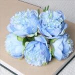 Pivoine Artificielle: élégance Et Charme Des Fausses Pivoines - Bleu Clair