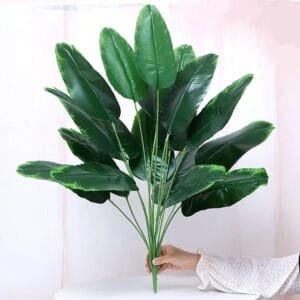 Plante Verte Artificielle - Fausse Plante Déco Réaliste - Vert Foncé