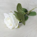 Rose Blanche Artificielle - élégance Durable Pour Votre Décor