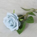 Rose Bleue Artificielle Pour Une Décoration élégante Et Durable - Rose Ouverte