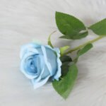 Rose Bleue Artificielle Pour Une Décoration élégante Et Durable - Rose Fermé