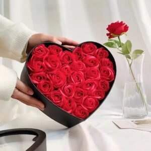 Boîte De Roses éternelles Saint-Valentin